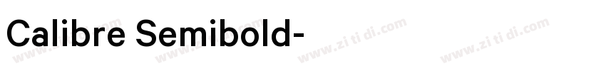 Calibre Semibold字体转换